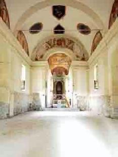 Santuario della Madonna di Onea - interno; prima del restauro
